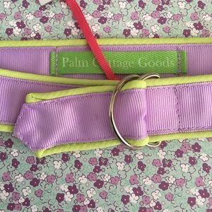 Kids Lilac grosgrain ribbon belt.